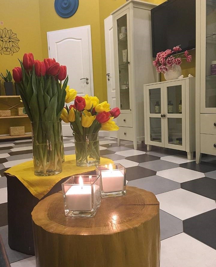 Насыпные свечи в SPA салоне